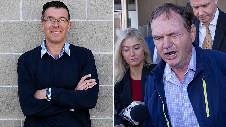 Former Ipswich mayor Andrew Antoniolli (left) and his predecessor Paul Pisasale (right) have both been charged. Photo: AAP
