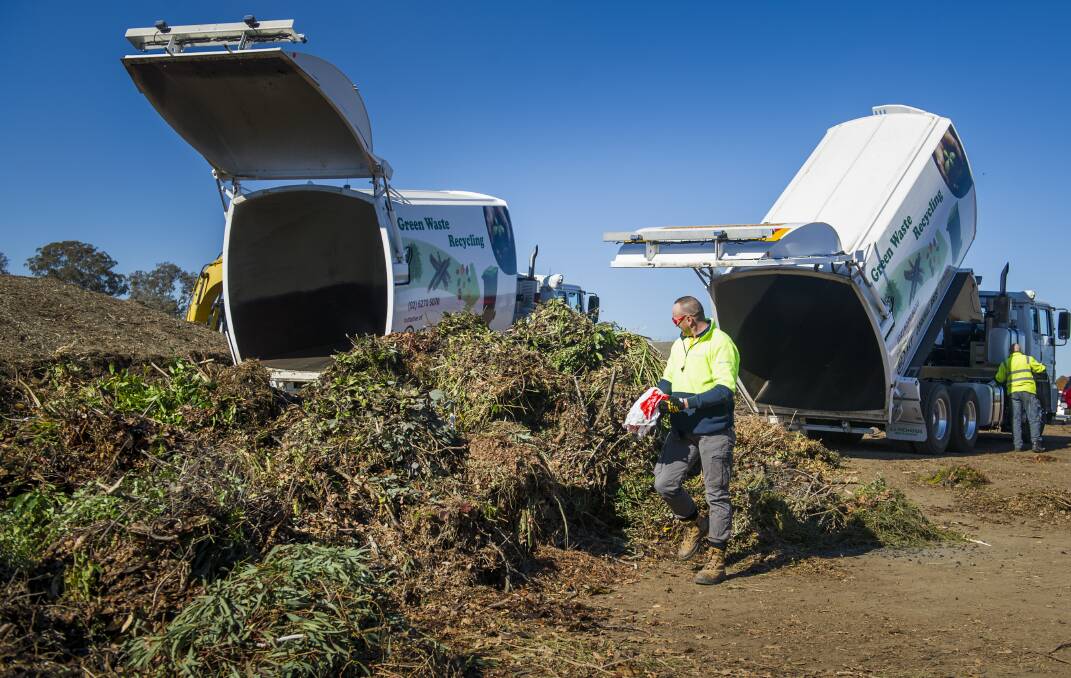 The level of contamination within the collected materials in the green waste bin program has been recorded at 0.01 per cent. Photo: Elesa Kurtz