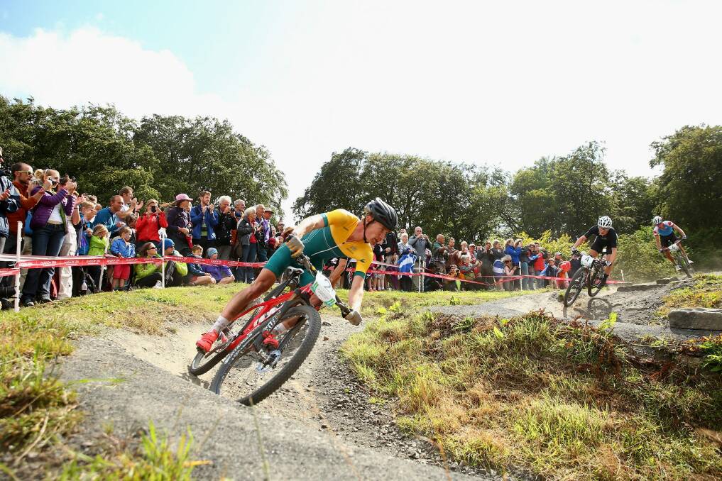 Daniel McConnell of Australia could not shake his rivals on the hills. Photo: Getty Images