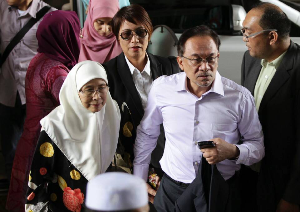 Anwar Ibrahim in 2015 as he loses his final appeal against a sodomy charge. Photo: File