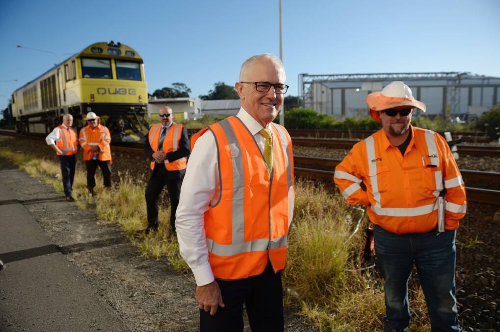 Malcolm Turnbull keeps funding promises on Bruce Highway, Sunshine Coast rail and  M1 in 2018 budget. Photo: Fairfax Media