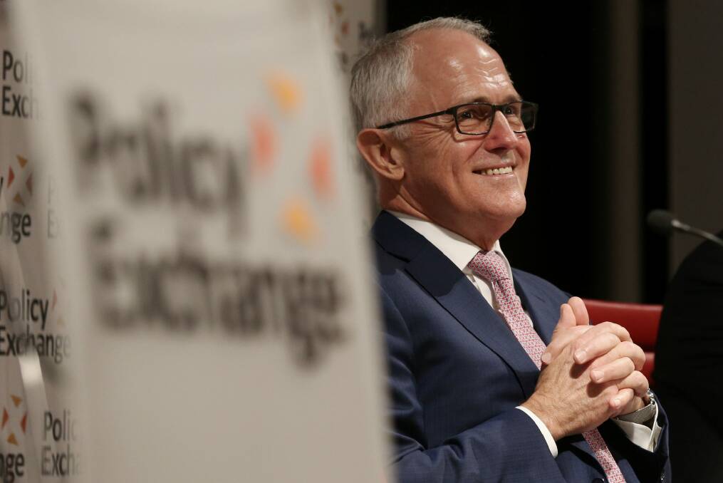 Prime Minister Malcolm Turnbull delivered a rebuke to Coalition conservatives during his trip to London.  Photo: Andrew Meares