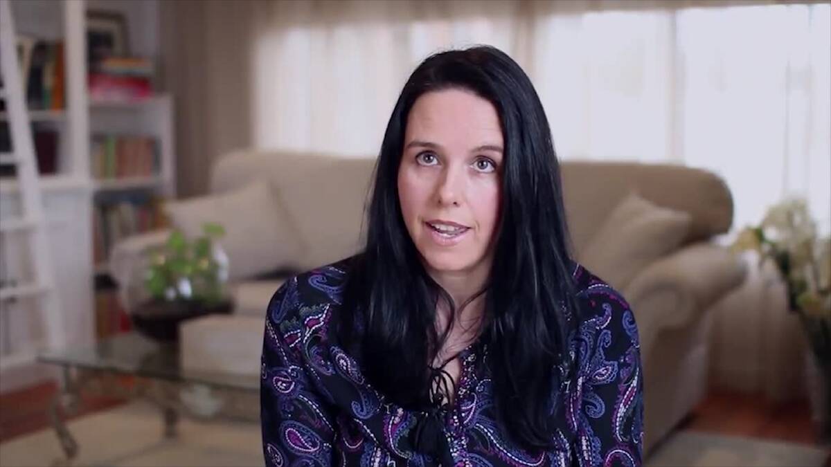 Cella White in the anti-gay marriage advert.