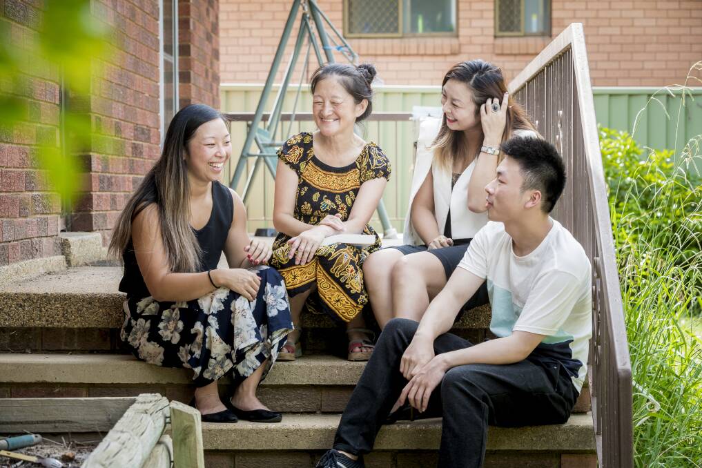 Kaleen family Wendy Chen, Teng XiaoYi, Liz Chen, and Andrew Chen. Photo: Sitthixay Ditthavong