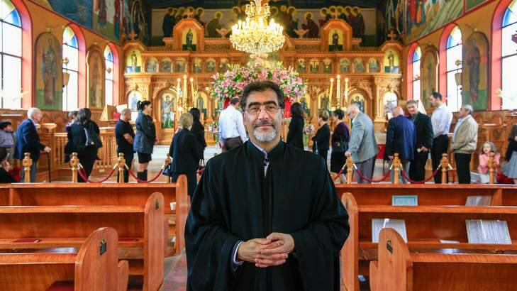Alex Kalloniatis chief cantor at St Nicholas Greek Orthodox Church. Photo: Katherine Griffiths
