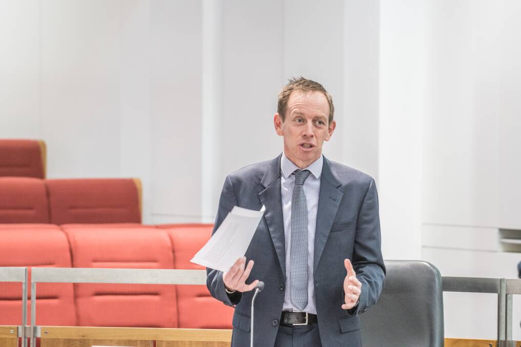 Greens leader Shane Rattenbury is concerned about the tactics of the clubs industry fighting changes to community contributions. Photo: Karleen Minney