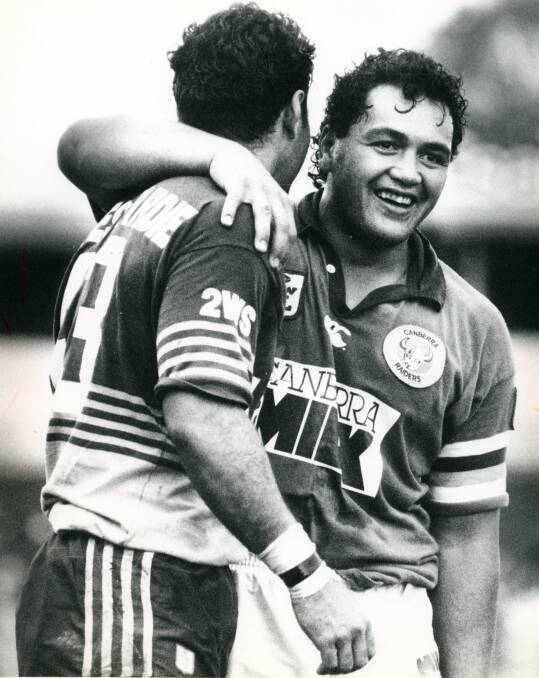 John Lomax played for the Canberra Raiders in the 1990s. Photo: Fairfax Media