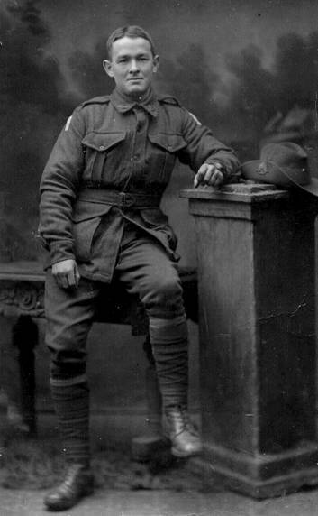 Private David Morgan, who was killed in France in 1918.