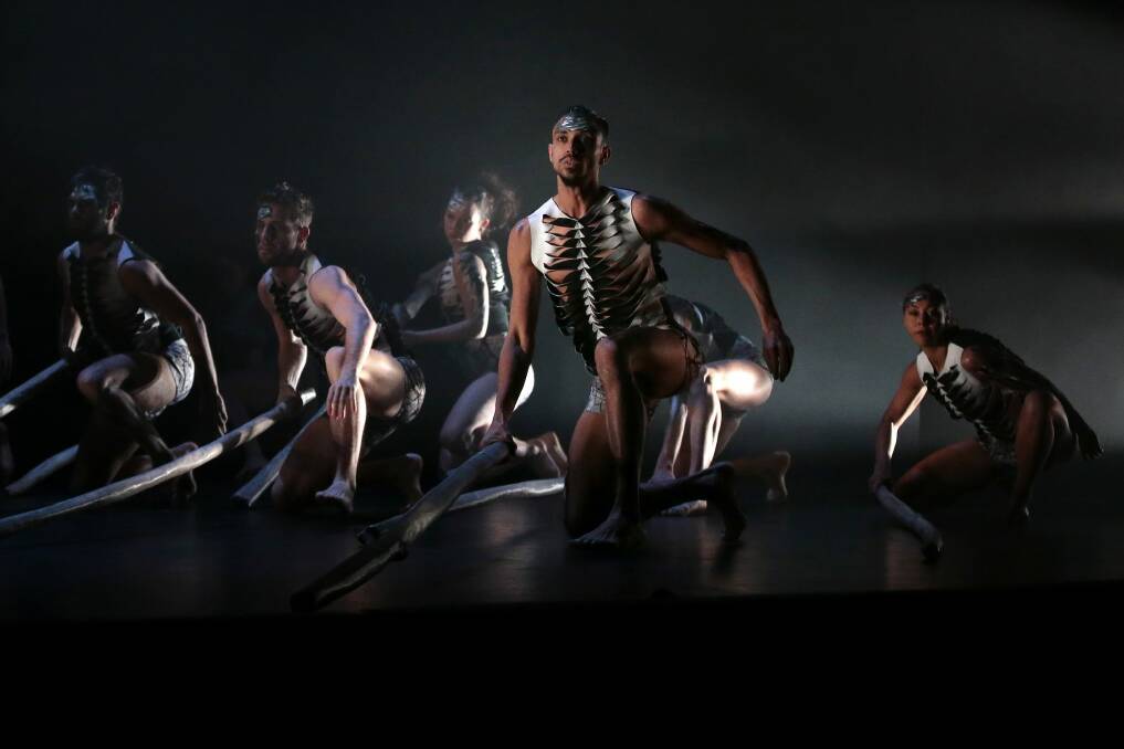 Scenes from the Bangarra Dance Theatre production, <i> Lore</i>. Photo: Jeffrey Chan