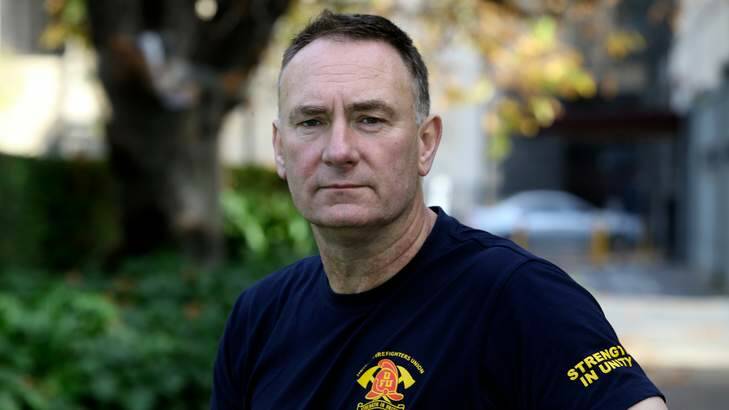 Firefighters union boss Peter Marshall has taken an internal feud to the next level with explosive claims against his factional enemies. Photo: Angela Wylie
