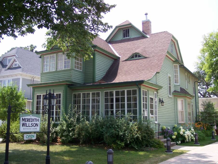 Meredith Willson's boyhood home in Mason City, Iowa. Photo: supplied