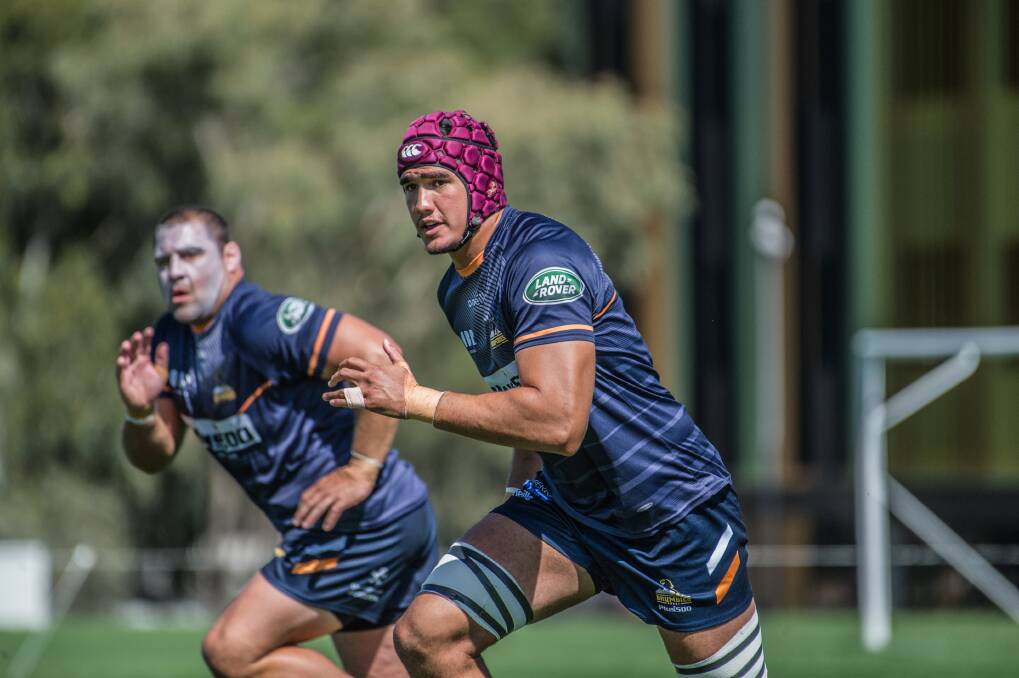 Darcy Swain is in contention to get the first start of his Super Rugby career. Photo: Karleen Minney