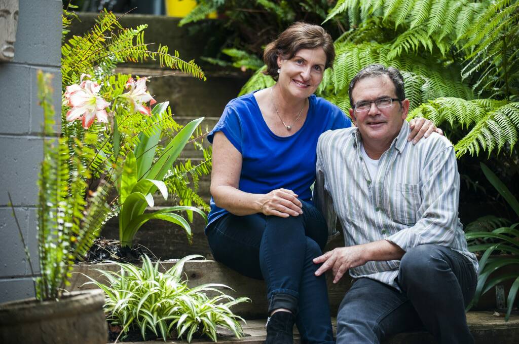 Ann Dalton, pictured with husband Martin Shafron,was diagnosed with one of the most severe forms of brain cancer, GBM. Photo: Elesa Kurtz