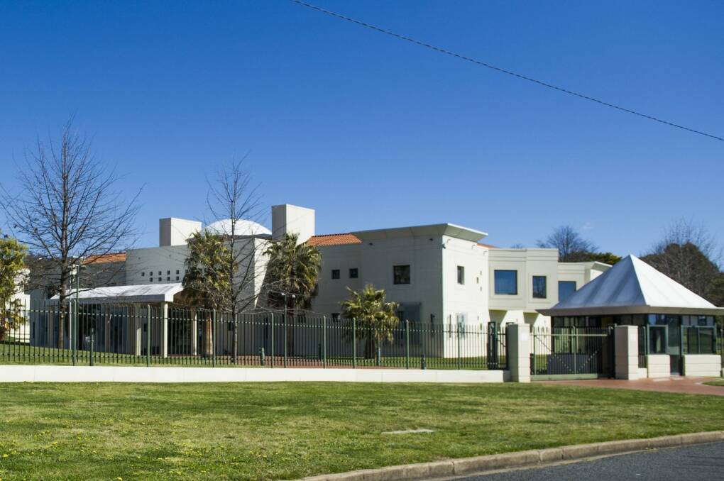 Saudi Arabia's embassy in the Canberra suburb of Yarralumla. Photo: Jay Cronan