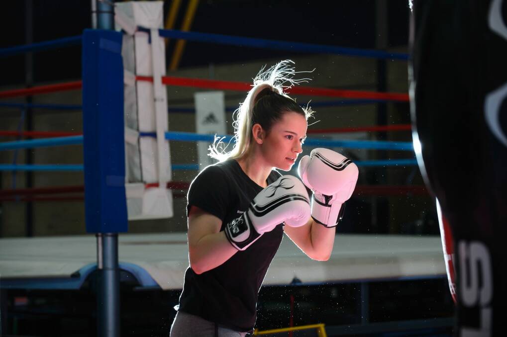 Boxer Skye Nicolson is eyeing Olympic gold. Photo: Sitthixay Ditthavong