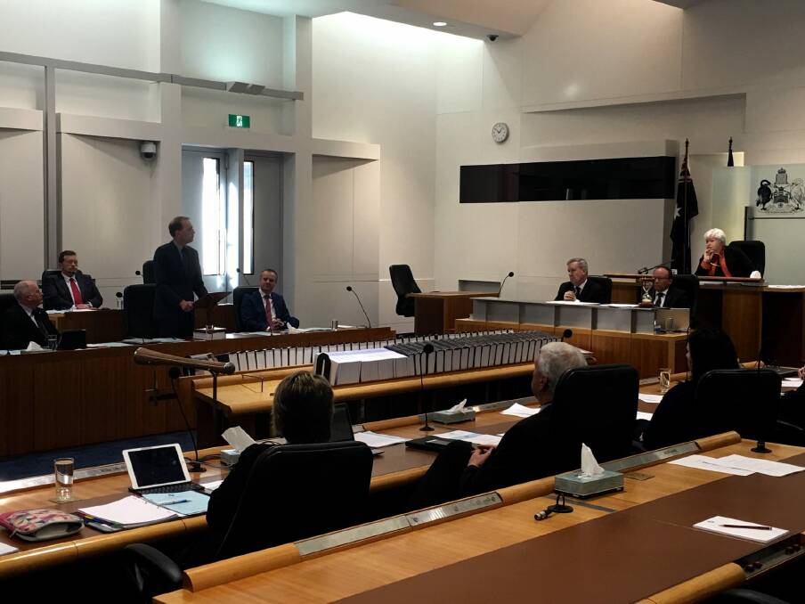 Deputy Chief Minister Simon Corbell gives valedictory speech to the ACT Legislative Assembly on Thursday. Photo: Christopher Knaus
