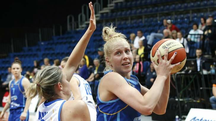 Canberra Capitals player Abby Bishop says the team is ready to bounce back against the West Coast Waves on Friday. Photo: Jeffrey Chan