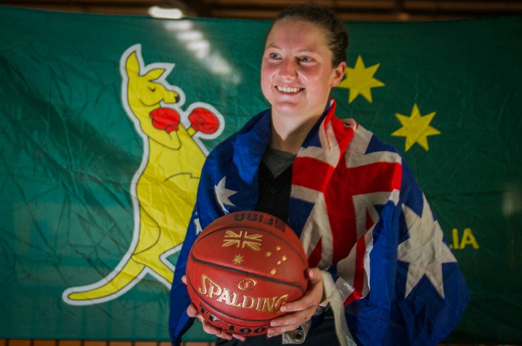 Canberra Capitals player Kelsey Griffin prepares to play for Australia at the Commonwealth Games. Photo by Karleen Minney. Photo: karleen minney