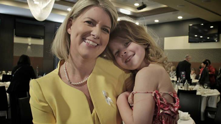 Natasha Stott-Despoja with her daughter Cordelia is Australia's new ambassador for women and girls. Photo: Andrew Meares