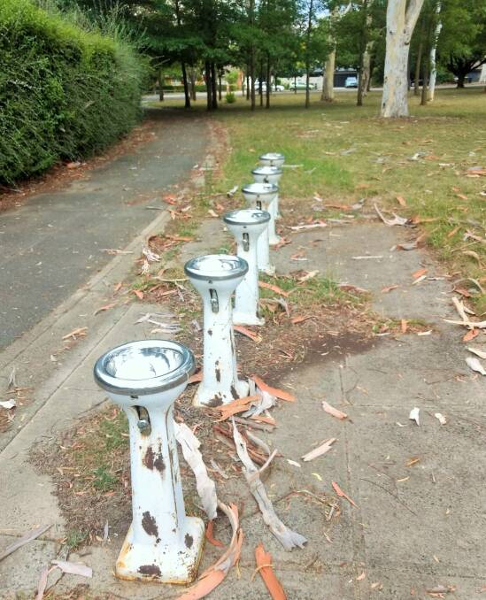 The old bubblers located between Dickson College and Antill Street.  Photo: Tim the Yowie Man