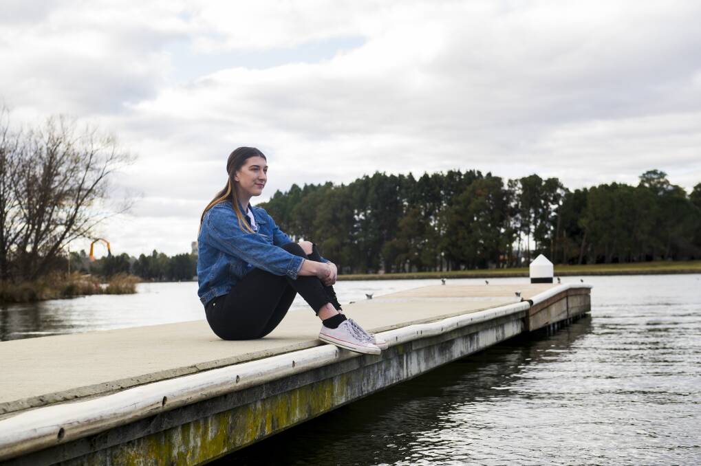 Canberra girl, Rebecca Hughes, saved her friend from drowning at Merry Beach on the South Coast and will be receiving a bravery award Photo: Elesa Kurtz