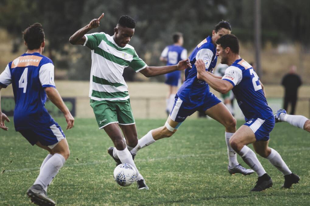 Tuggeranong United are in the Canberra premier league finals for the first time since 2003. Photo: Jamila Toderas