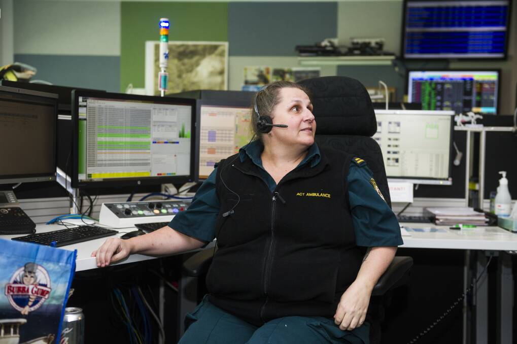 Emergency dispatcher Kelly Humphries.  Photo: Dion Georgopoulos