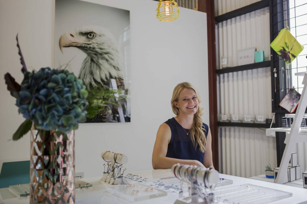 Owner of Wink Jewellery Marissa Christian in her new store at The Hamlet. Photo: Jamila Toderas