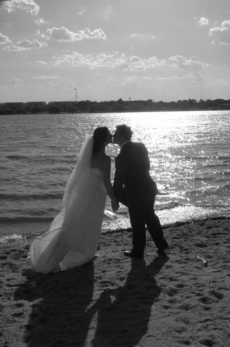 Love on the shores of Lake Burley Griffin. Photo: Supplied