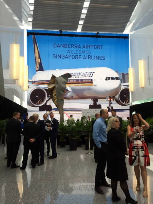 Singapore Airlines is announcing on Wednesday international flights to and from Canberra. Photo: Karleen Minney