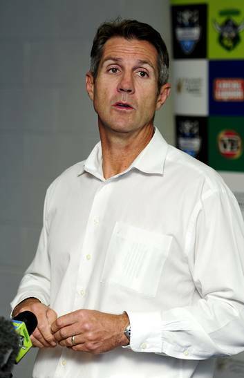 Raiders chief Don Furner says the club is exploring the possibility of playing a home game in Perth next year. Photo: Stuart Walmsley