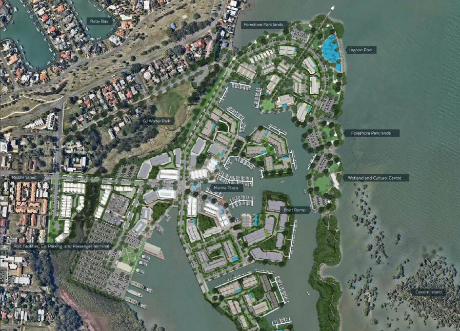 The June 2018 plan for Cleveland's Toondah Harbour. Photo: Supplied