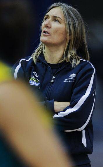 2nd May 2012, Canberra Times poto by Rohan Thomson, Opals training Coach Carrie Graf Photo: Rohan Thomson