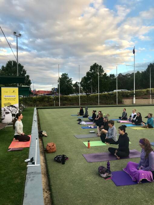Forty people attended the yoga under the stars event. Photo: supplied