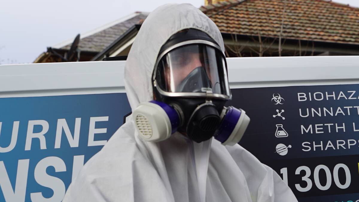 Meth Lab Cleaners Australia director Josh Marsden, who says methamphetamine contamination in some houses is so bad, everything has to be stripped out and replaced. Photo: Nicole Precel