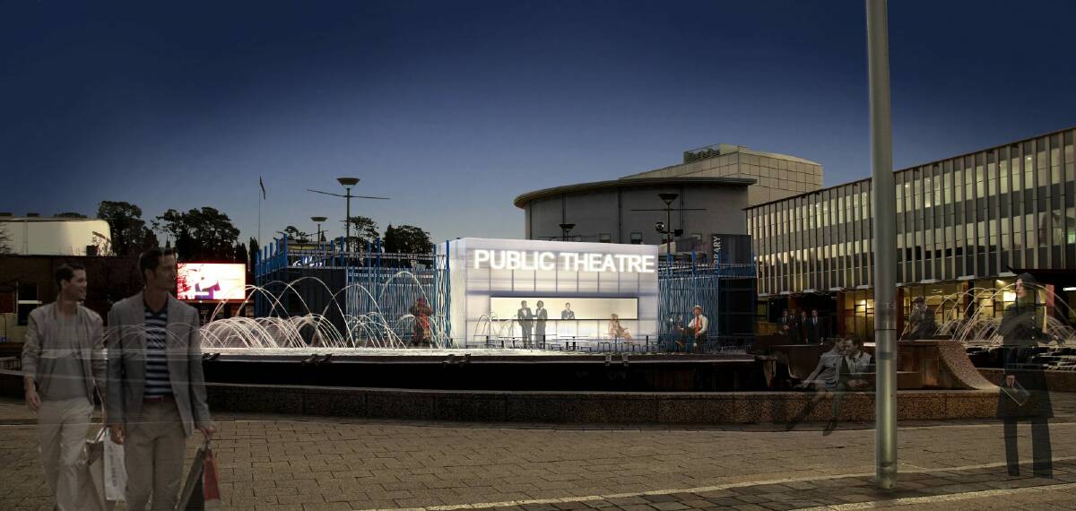 An artist's impression of the Public Theatre at Civic Square. Photo: Cox Architecture