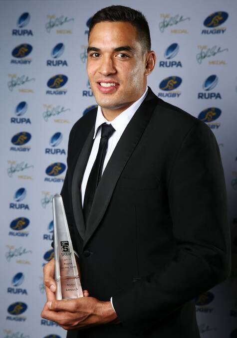 Rory Arnold won the Super Rugby Rookie of the Year award. Photo: Getty Images