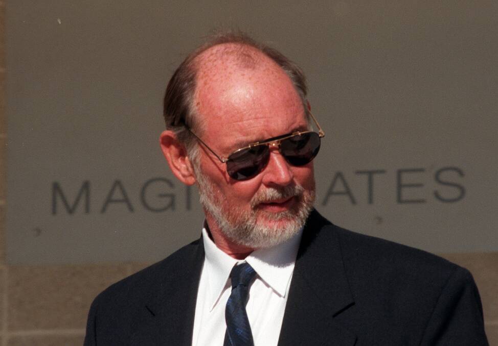 Rod McCracken outside the ACT Magistrates Court in 1998. Photo: Gary Schafer