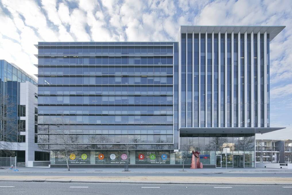 The DFAT-leased building on London Circuit, Civic's largest commercial sale since 2013, settled on Friday. Photo: Supplied