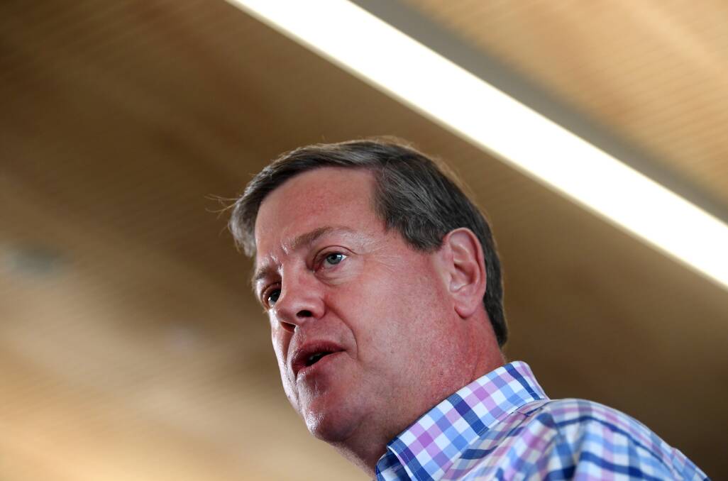 Former leader Tim Nicholls was one of three LNP MPs to vote in favour of the bill. Photo: Dan Peled/AAP