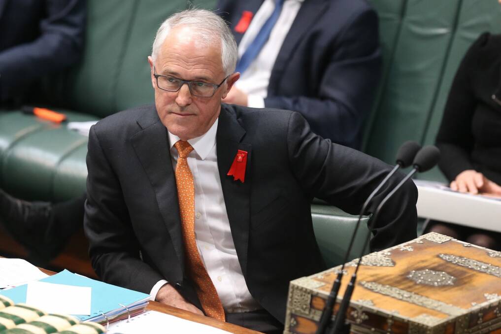 This week, Prime Minister Malcolm Turnbull showed  little trace of that relaxed, confident, outward-looking guy with the sense of humour. Photo: Andrew Meares