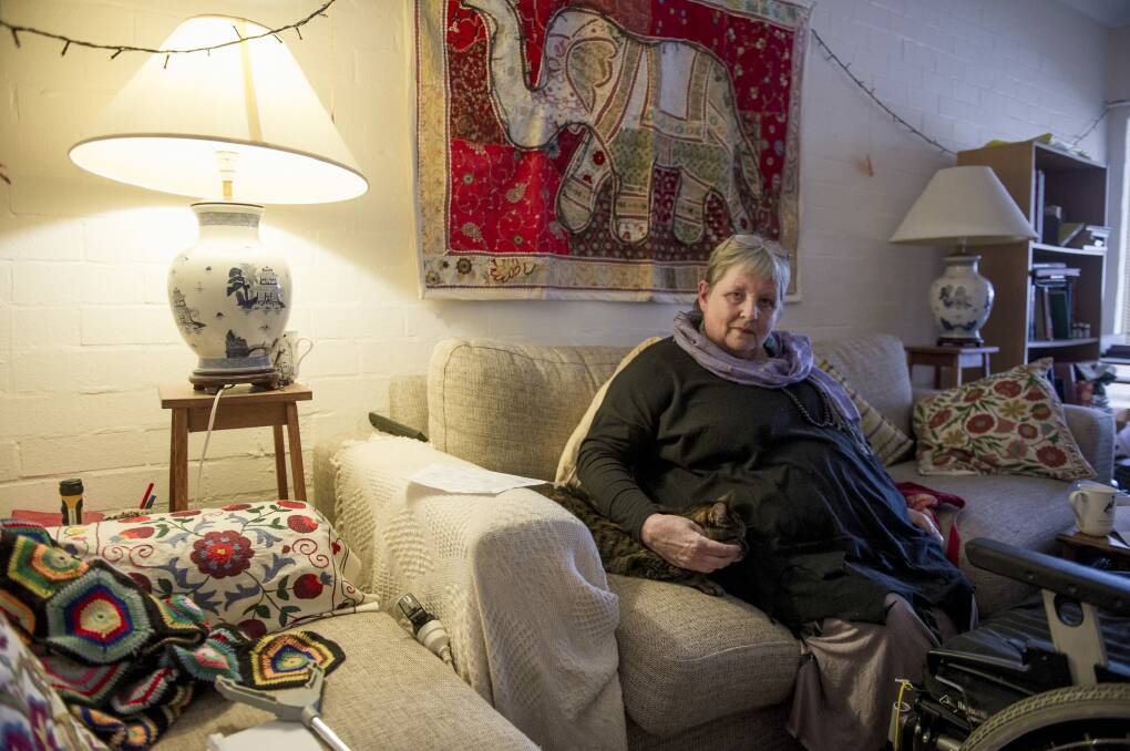 Disabled pensioner Margot Harker is fighting to stay in her own home. Photo: Jay Cronan