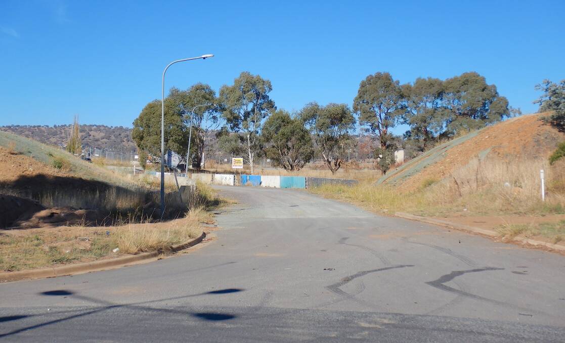 The site of the recently demolished ‘Petrov Bridge’ in Hume. Photo: Tim The Yowie Man