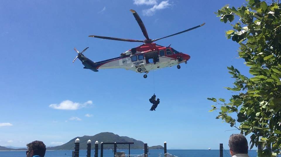 The Rescue 510 helicopter has been called in to assist with the search. Photo: File/Rescue 510 Cairns