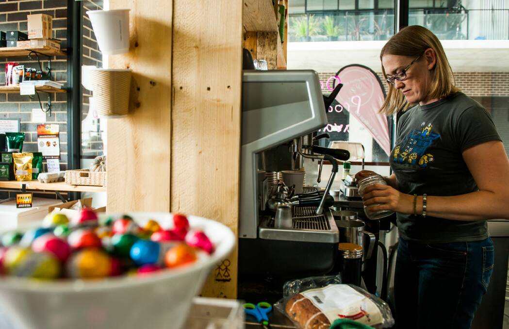 Paleo Perfection Expresso Bar owner Misty Taylor opened her doors on Good Friday and Easter Saturday, but decided to close on Easter Sunday and Monday for family reasons. Photo: Elesa Kurtz