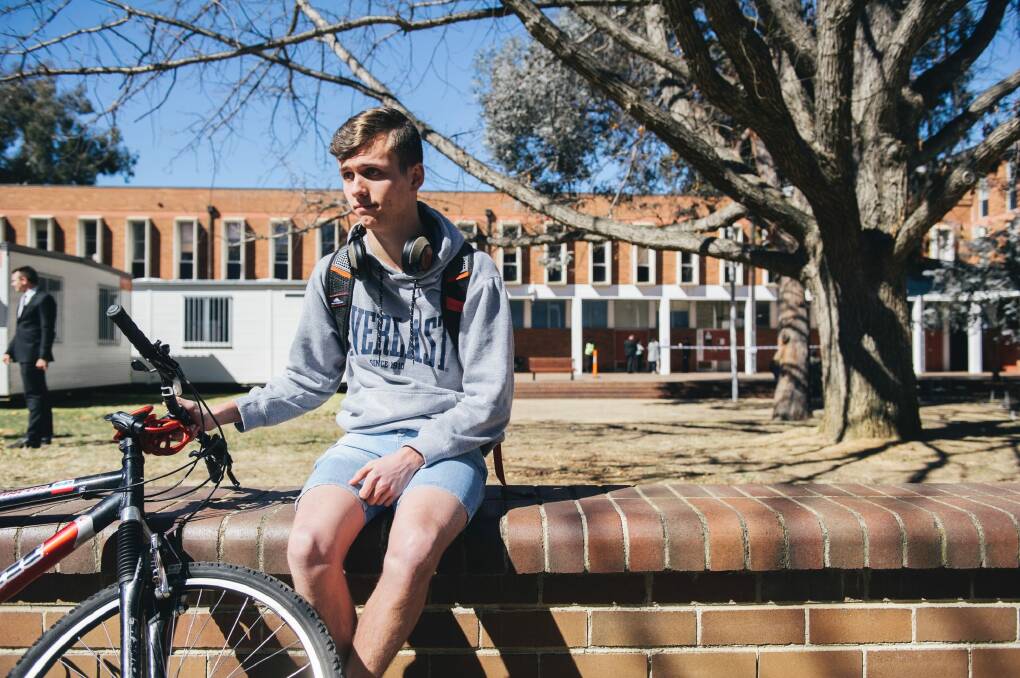 ANU Student Max Claessens who said his friend was present in the class. Photo: Rohan Thomson