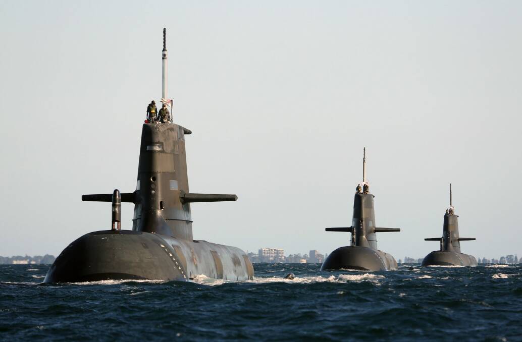 The project to replace Australia's ageing submarines has contributed to the uptick of contractors working on Defence projects. Photo: Department of Defence