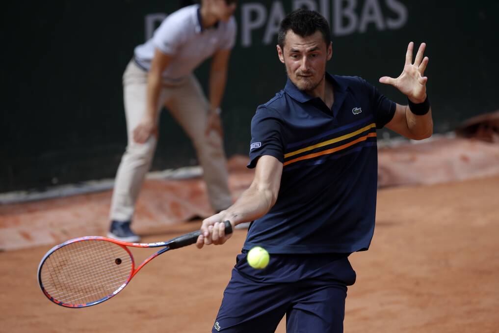 Bernard Tomic could play in Canberra if he chases ranking points at a challenger event. Photo: AP