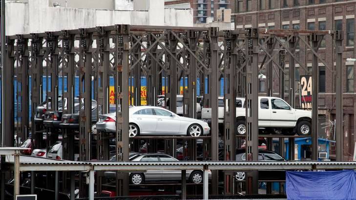 Stacked parking in Manhattan. Photo: Charles Masters/Thinkstock