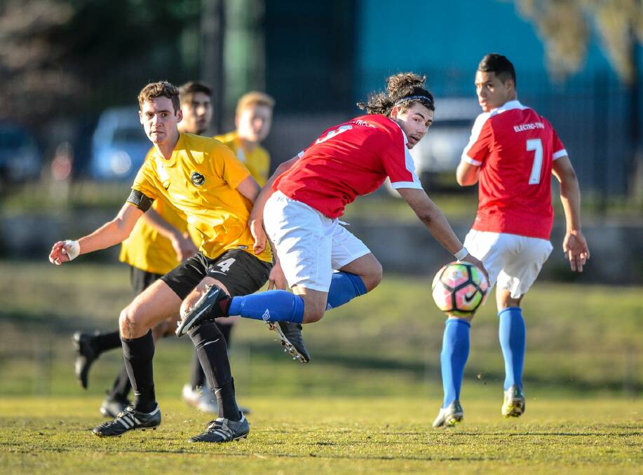 Canberra FC's Juliano Borgna in action. Photo: Sitthixay Ditthavong